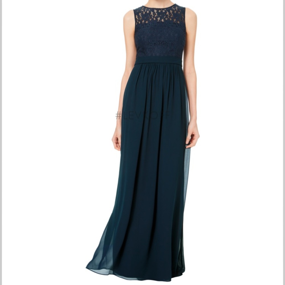Bill Levkoff Bridesmaids Dress Style 7047 Size 14 in Evergreen